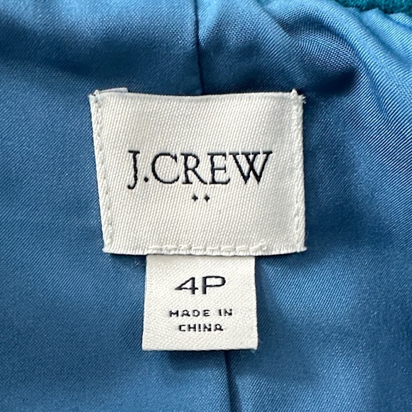 Teal Women's J. Crew Factory City Coat - Picture 2 of 3